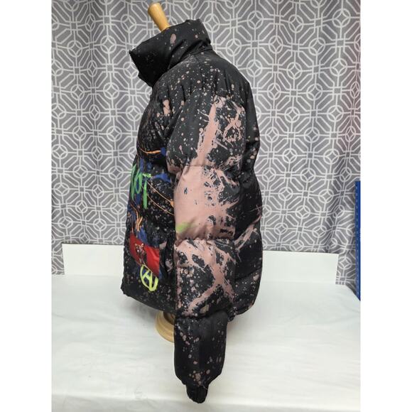 Once Again Rare Graffiti Puffer Jacket Mens Xl Not Naive - Picture 3 of 10